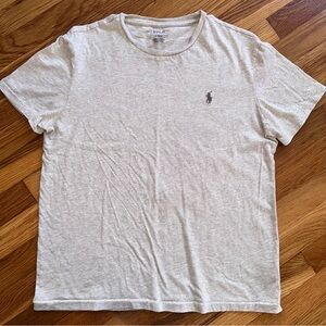 POLO Ralph Lauren Men's Beige Medium Under Shirt Crew Neck Short Sleeve Cotton